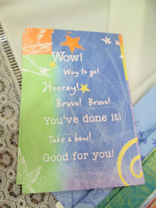 Assortment of Congratulations cards...
