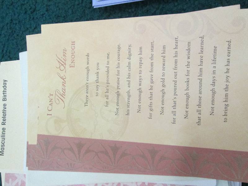 Assortment of Birthday cards like f...