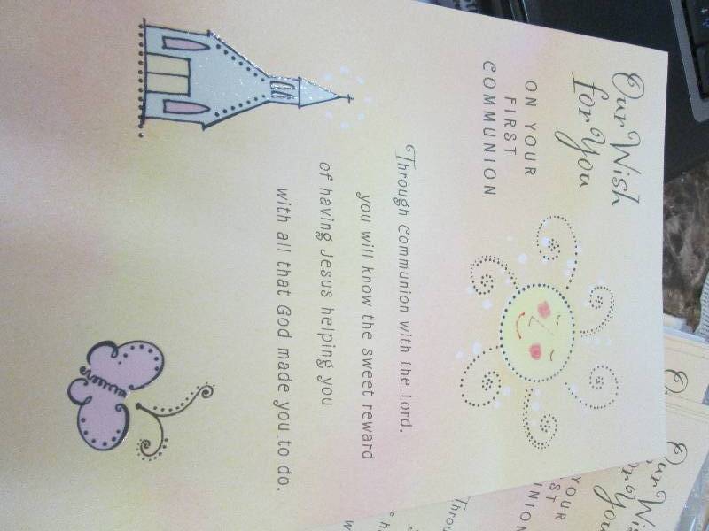 Assortment of  Communion cards and ...