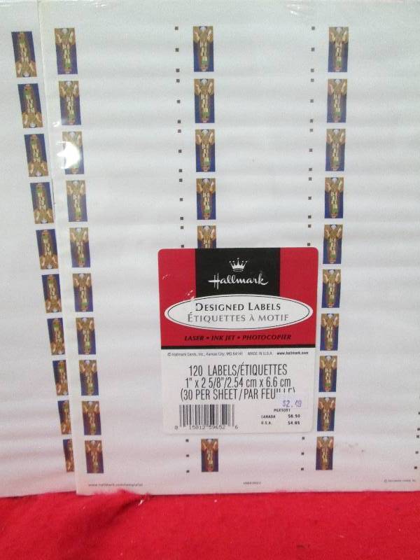 Qty 6 Designed labels...