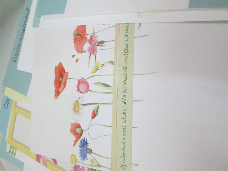 Assortment of cards contrast, encou...