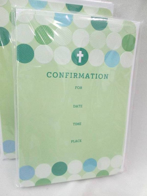 Qty 10 pkg. of Confirmation invitat...
