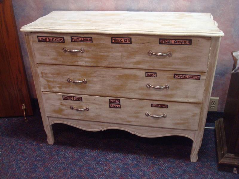 lot 1 image: Wood Dresser, Used, Some Wear