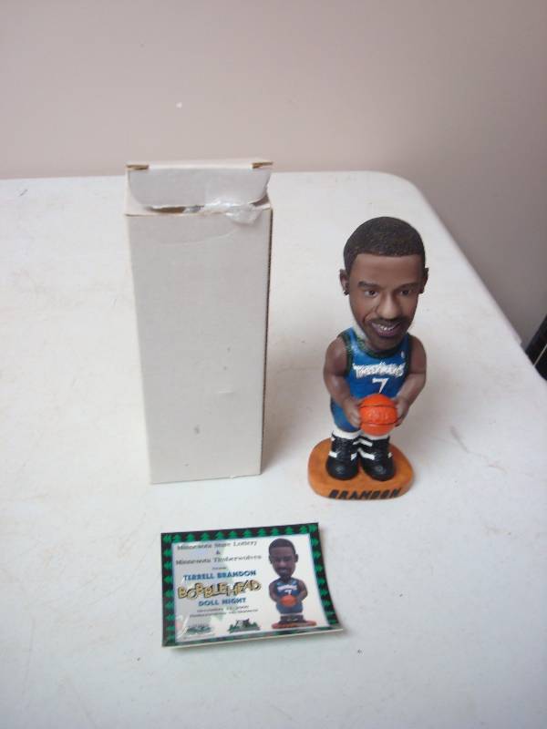 lot 39 image: Terrell Brandon Timberwolves Basketball Bobble Head