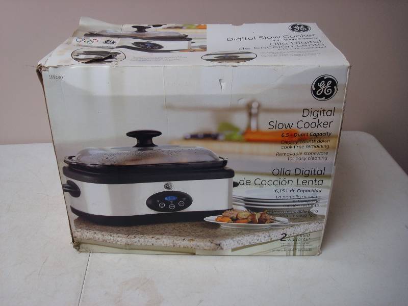 lot 85 image: GE Digital Slow Cooker, Opened, But Unused
