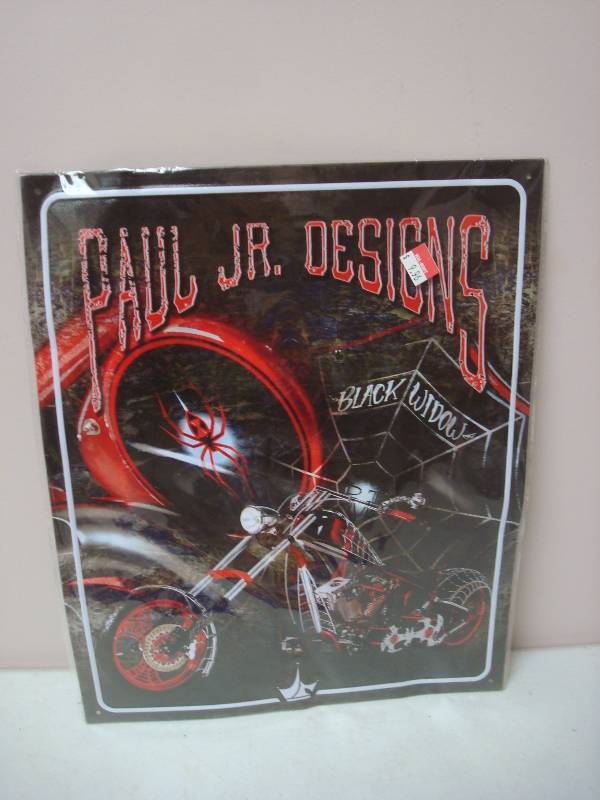 lot 91 image: Paul Jr Designs Tin Sign, Some Dings