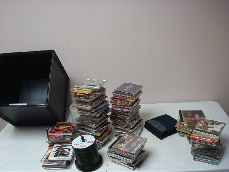 lot 97 image: Bin Filled With CDs, Unchecked, May Show Wear