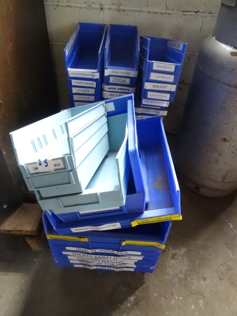 48 Plastic Hardware Bins 4 X 12 X 4