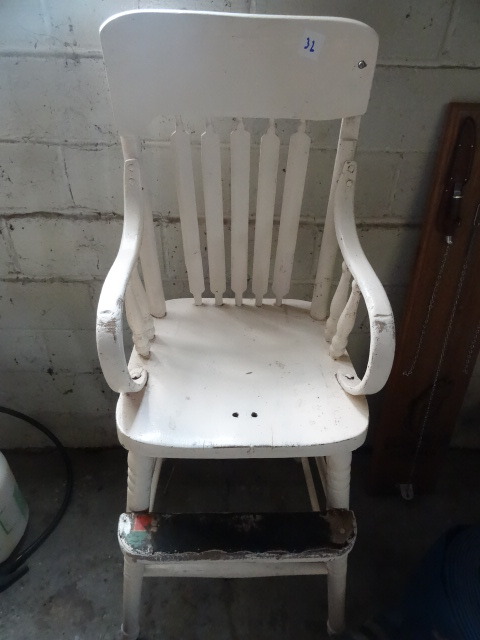 Vintage Wood High Chair