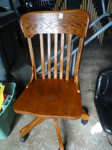 Vintage Wood Office Chair