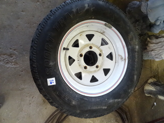 Spare Trailer Tire and Rim