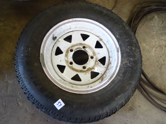 Spare Trailer Tire and Rim