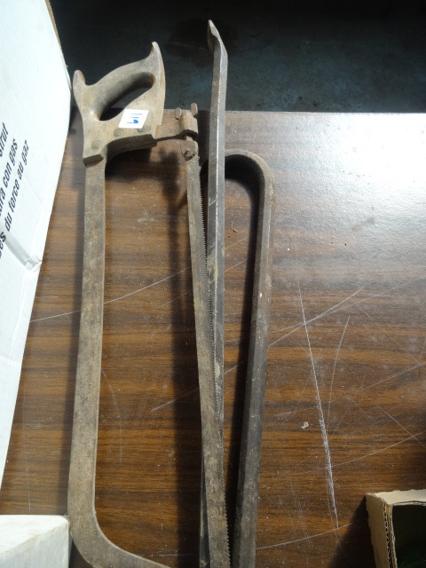 2 Pry Bars and Meat Saw