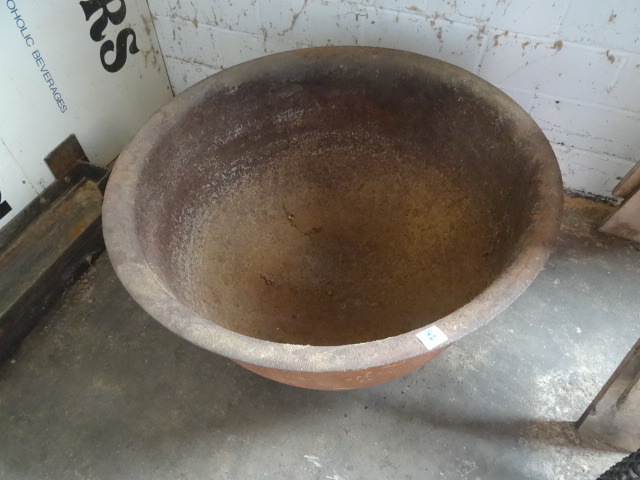 Large Vintage Metal Bowl 31