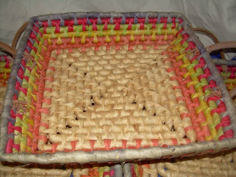 lot 35 image: set of 3 oriental woven baskets