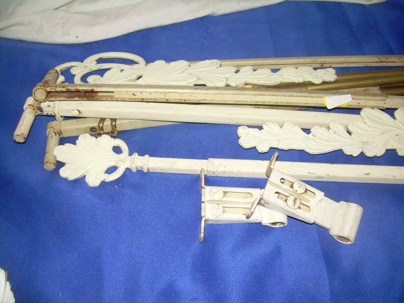 lot 38 image: antique curtain nrods and hardware