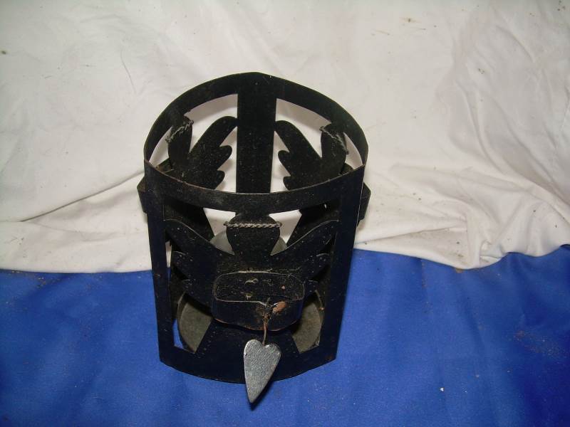 lot 46 image: vintage metal candle holder