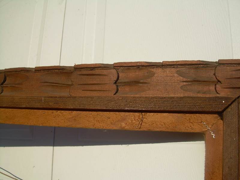 lot 50 image: vintage wooden picture frame