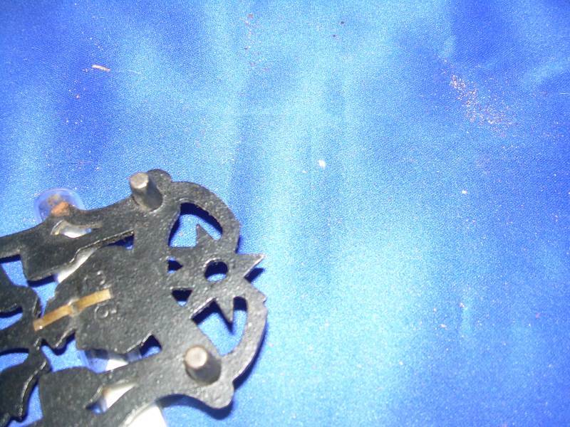 lot 61 image: antique csst iron trivet timer