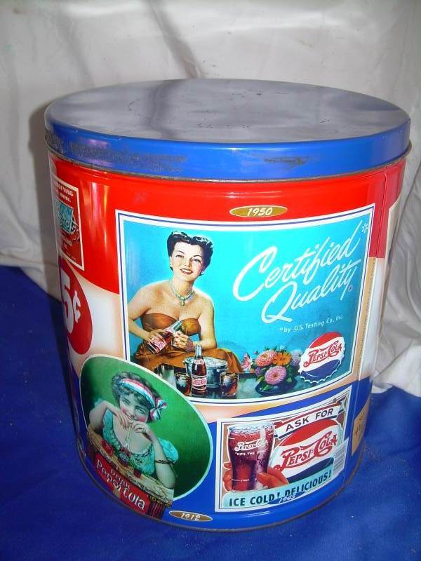 lot 65 image: vintage pepsi tin