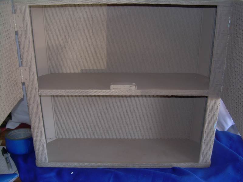 lot 76 image: wicker wall cabnet