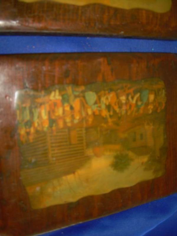 lot 84 image: 2 antique primitive pictures