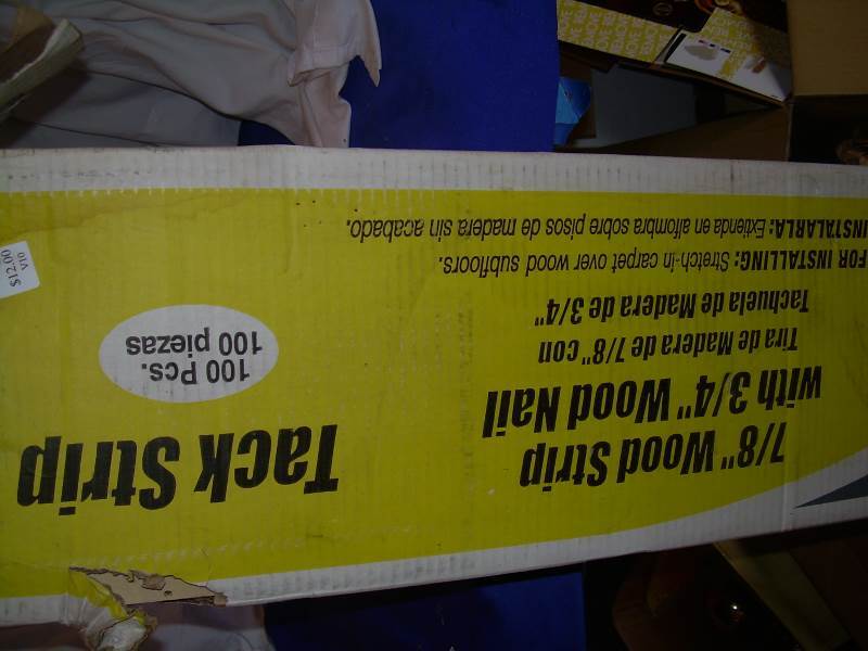 lot 219 image: 78 wood strip 34 inch nail