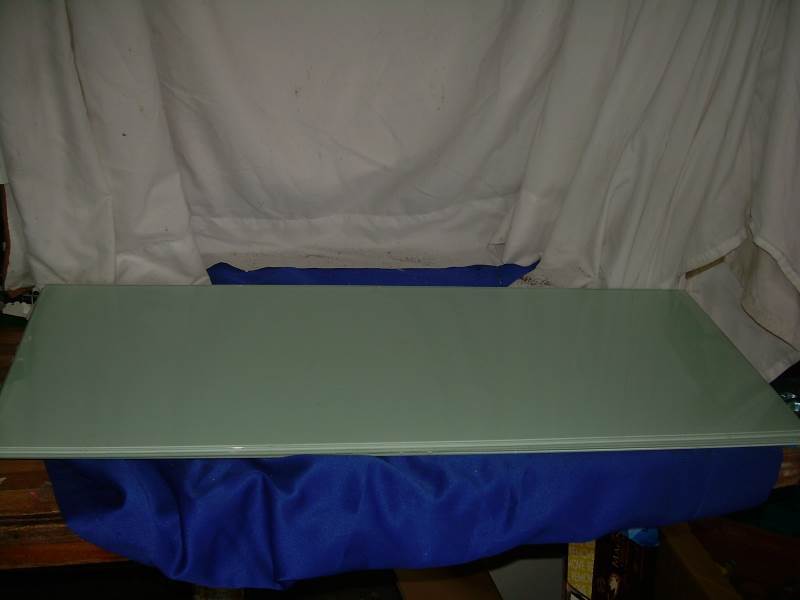 lot 231 image: 3 panes of glass shelving