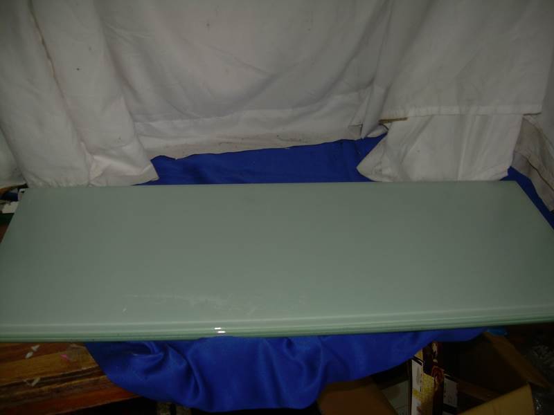 lot 230 image: 3 panes of glass shelving