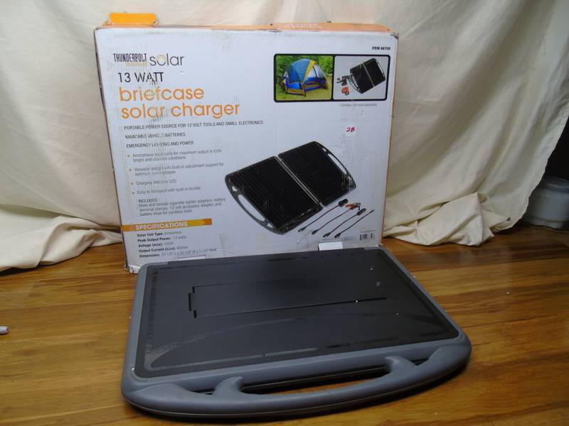 lot 28 image: Thunderbolt Magnum 13 Watt Briefcase Solar Charger