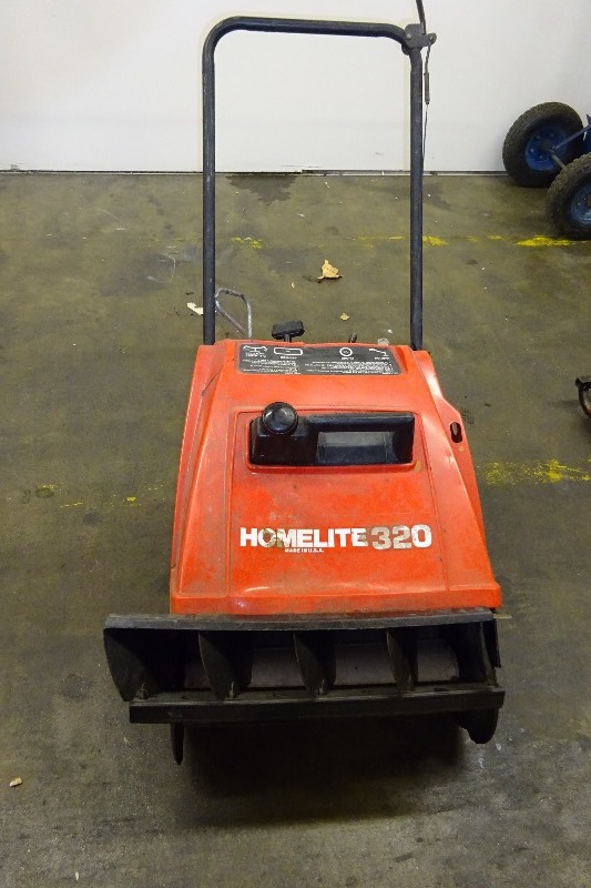 Homelite 320 snow thrower gas