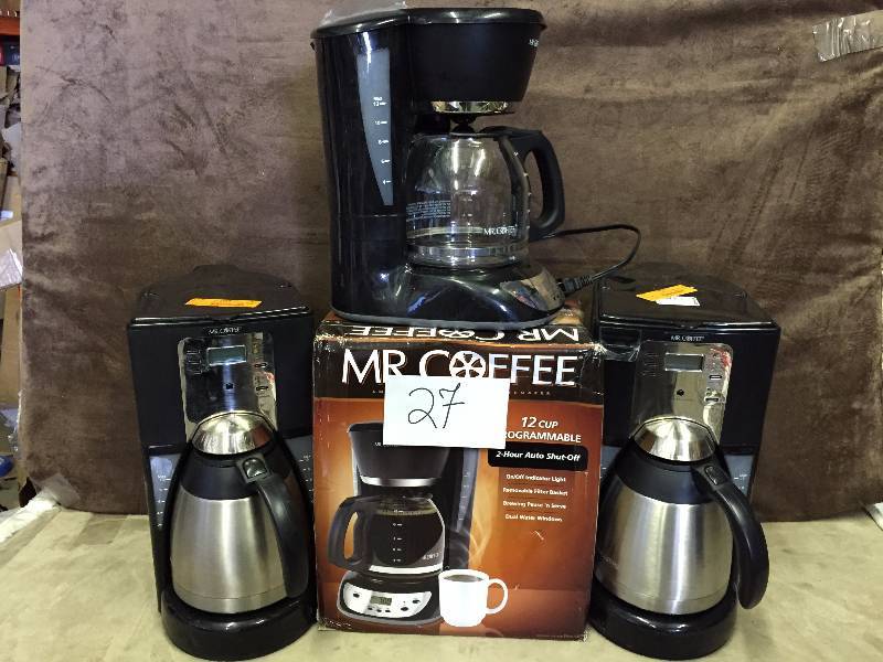 Lot of Mr Coffee Coffee makers