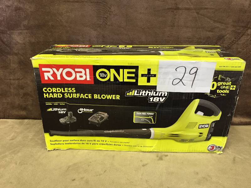 Ryiobi cordless blower - tool only no battery or charger