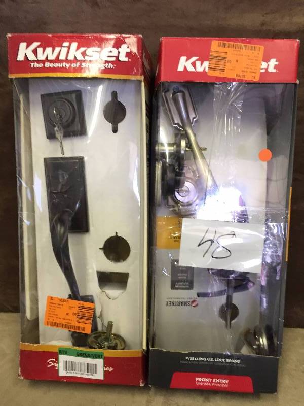 Lot of two Kwikset door entry