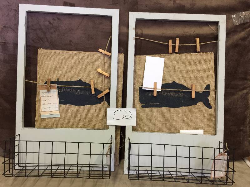 Lot of 2 wall bulletin boards - need repair