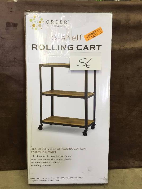 3 Shelf Rolling Cart