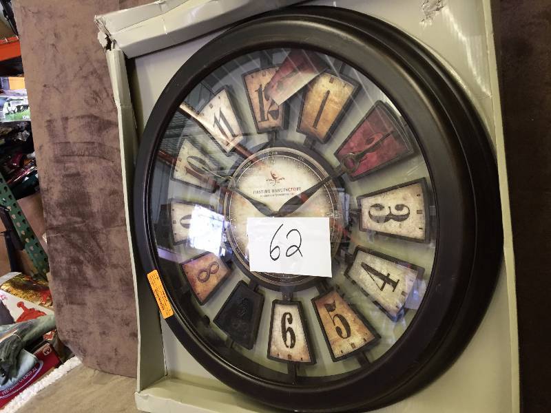 First time numeral clock damaged