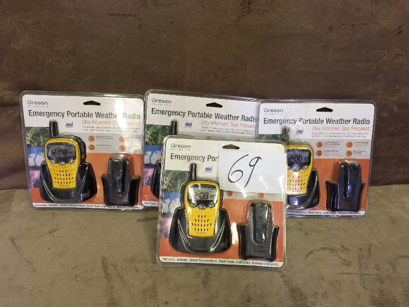 Lot of emergency portable weather radios