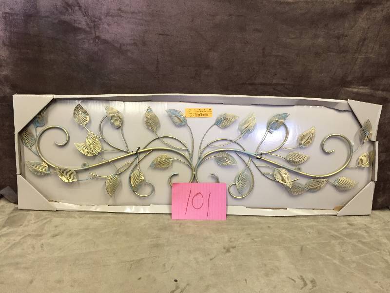 Brushed Gold Metal wall Art