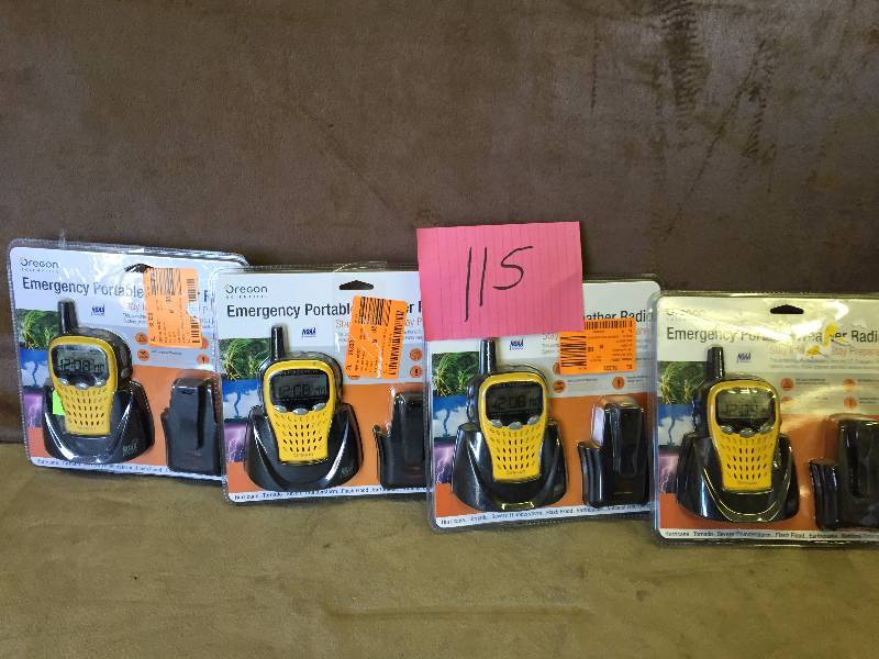 Lot of emergency portable weather radios