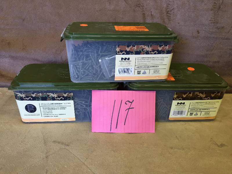 Lot of 3 boxes of camofasteners