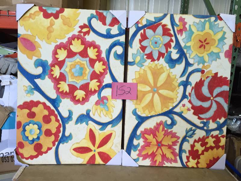 Decor Therapy Suzani Splendor 2-piece Canvas Wall Art Set
