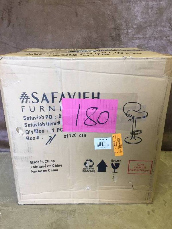 Safavieh Shambi Adjustable Swivel Bar Stool