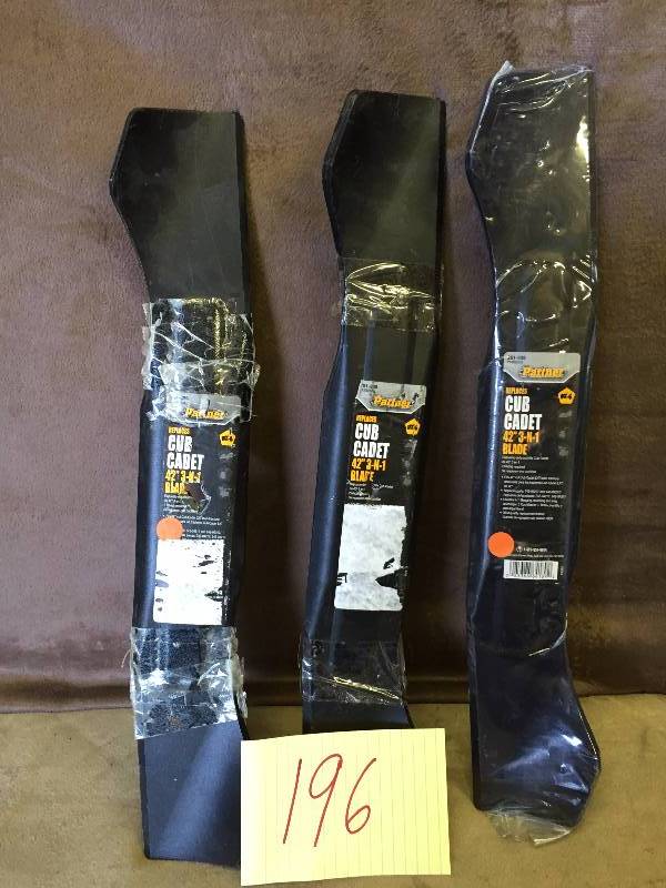 Lot of 3 Cub Cadet 42 3 in 1 Blades