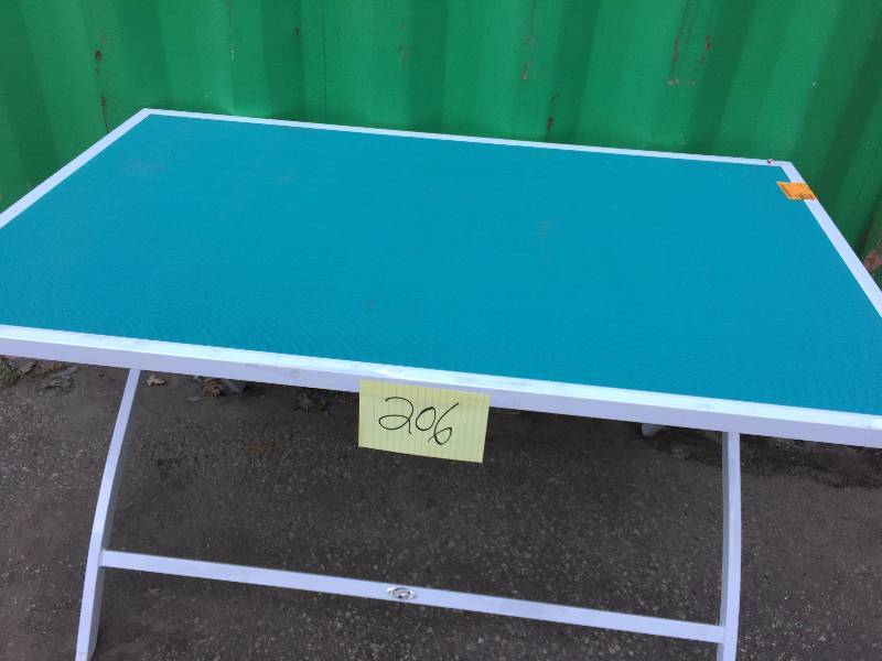 Parksville Folding Sling Top Patio Dining Table