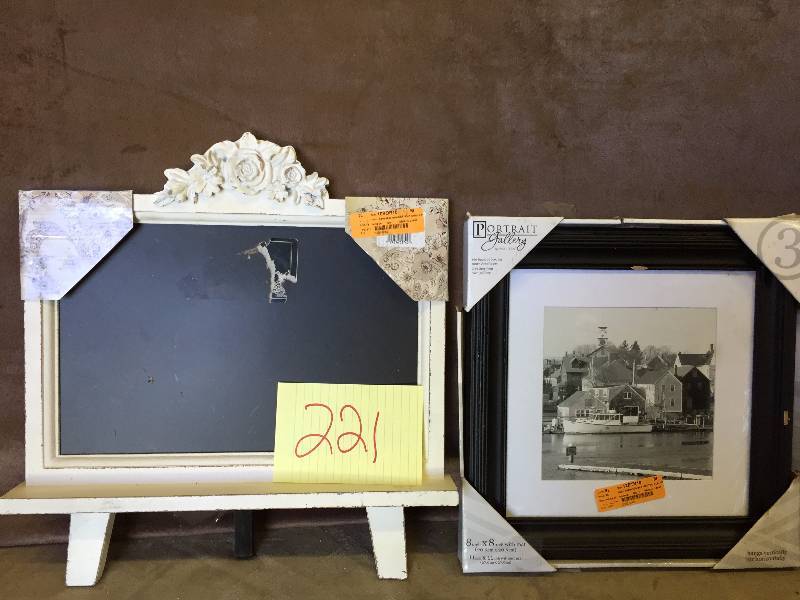 Chalkboard and picture frame