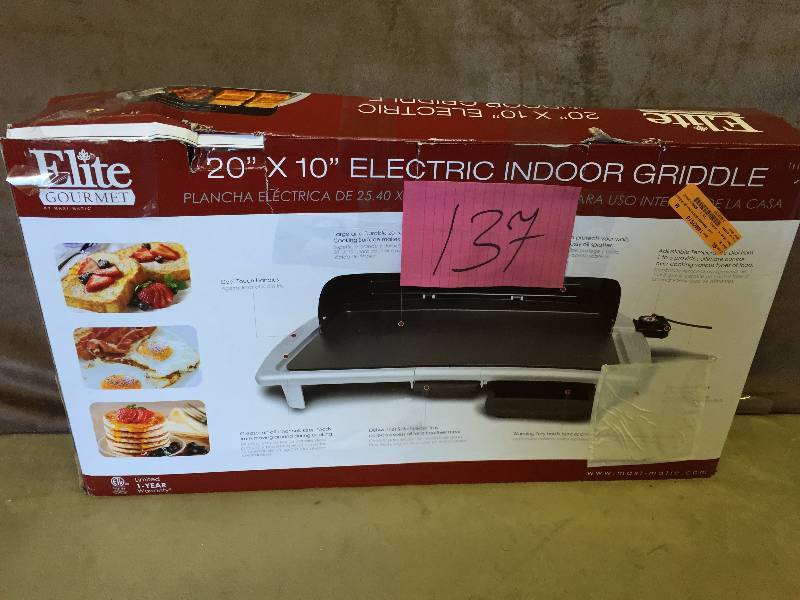 Elite 20x10 Electric Griddle