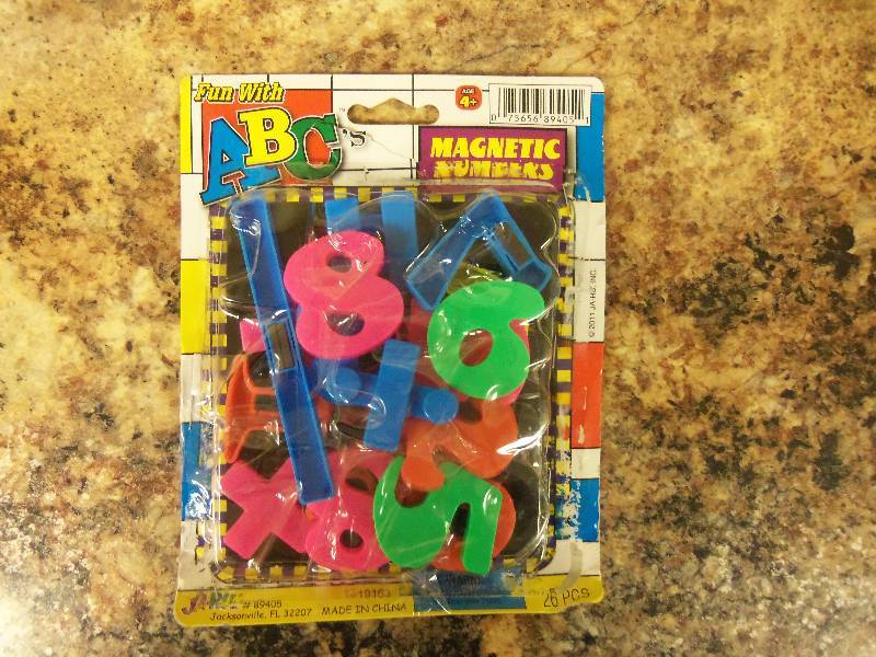 lot 31 image: Fun with ABC- Magnetic Numbers
