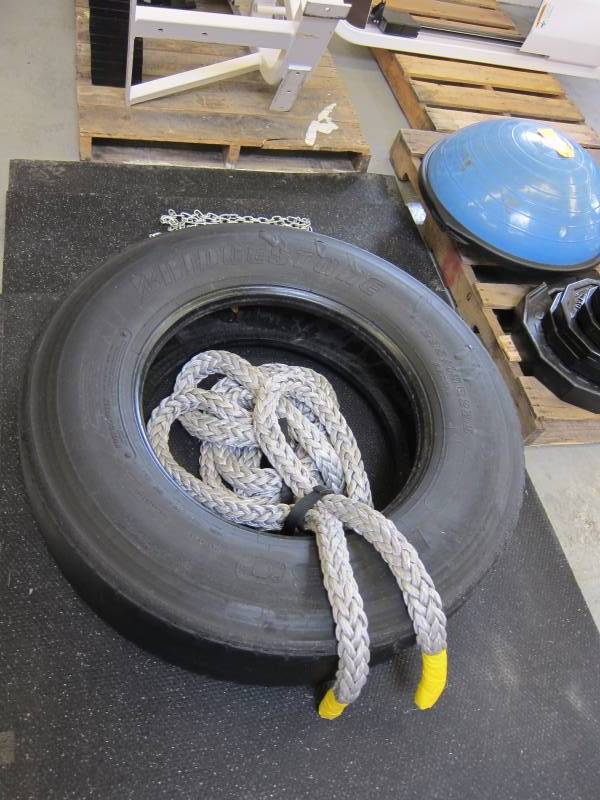 lot 91 image: Matts, Battle Rope and Tire
