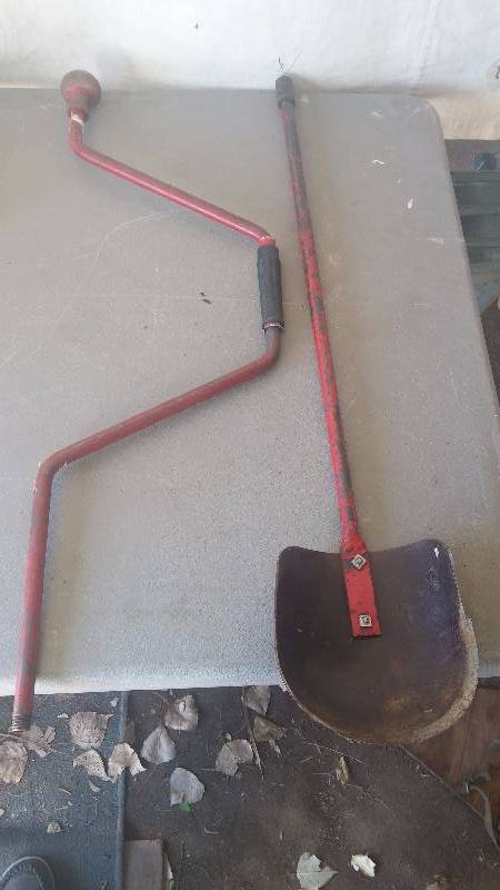 Old hand ice auger